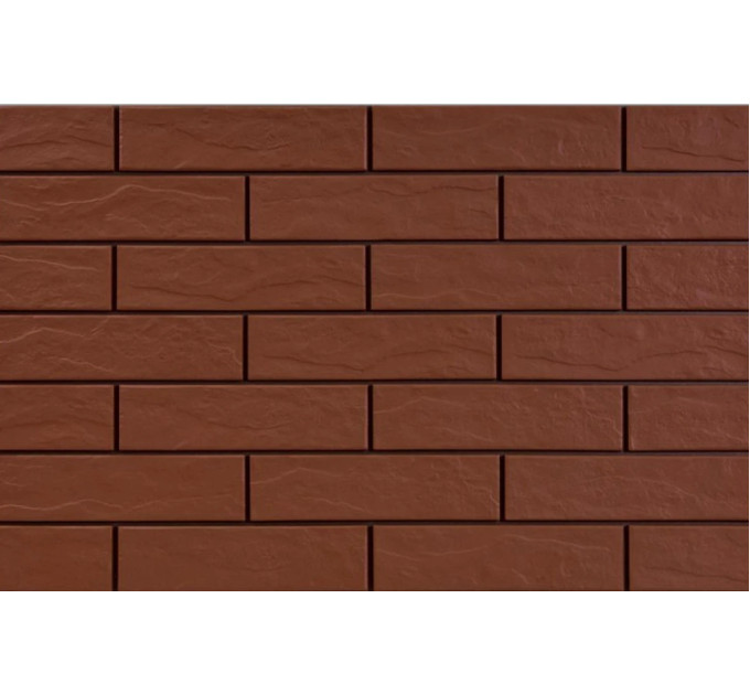 Плитка фасадна Burgund Rustiko 6,5x24,5x0,65