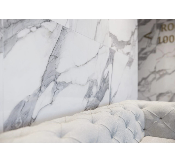 Плитка керамогранітна Calacatta White RECT 1197x1197x8 Cerrad