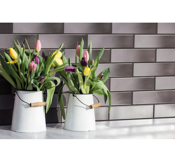 Плитка фасадна глазурована Szkliwiona Grafit 65x245x6,5 Cerrad