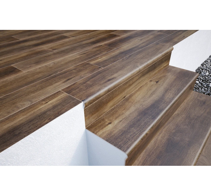 Сходинка з капіносом V-shape Cortone Marrone 320-50x1202x8 Cerrad