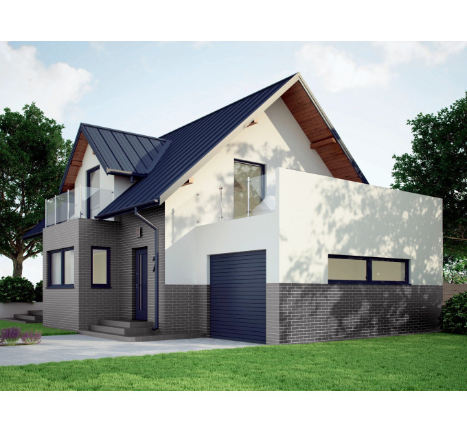 Плитка фасадна Szara GLAZED 6,5x24,5x0,65