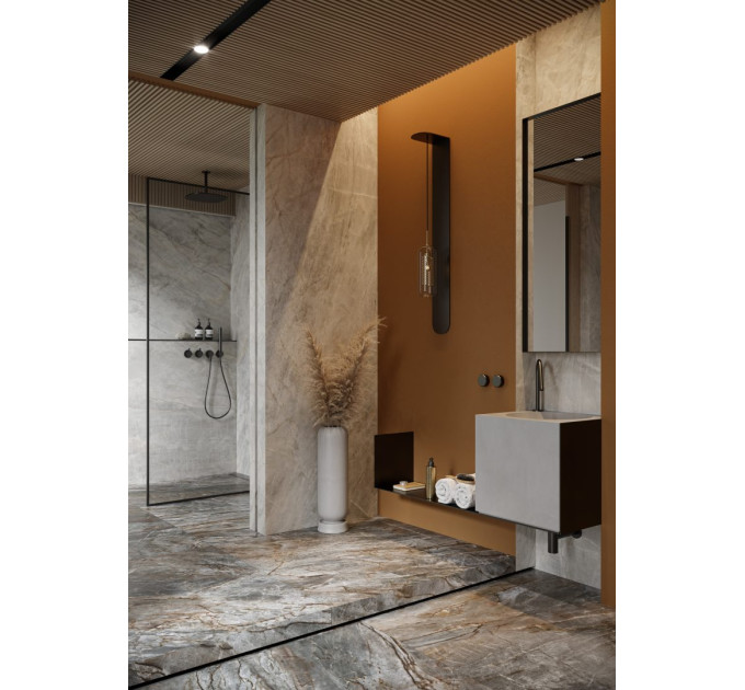 Плитка керамогранітна Brazilian Quartzite Black RECT 1197x1197x8 Cerrad