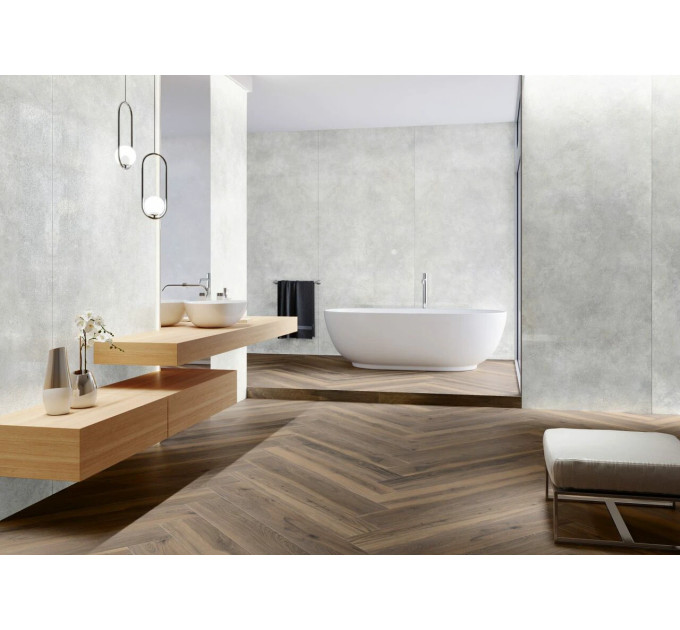 Плитка керамогранітна Modern Concrete Silver SILKY CRISTAL LAP 797x1597x8 Cerrad