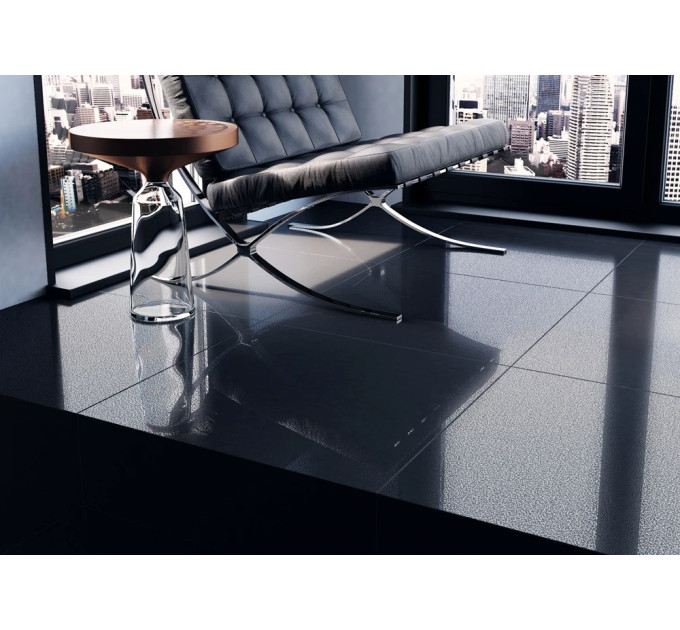 Плитка підлогова Cambia Black LAP 59,7x59,7x0,8