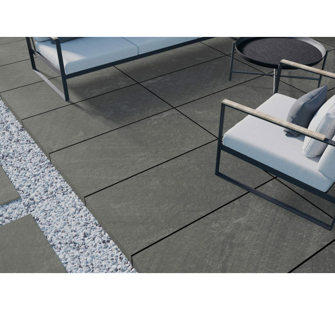 Плитка керамогранітна Testo Grafit 2.0 RECT 597x1197x20 Cerrad