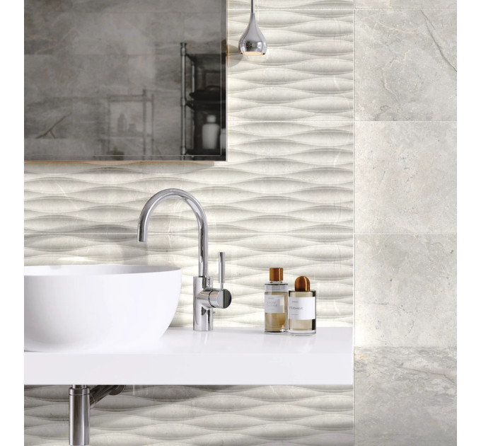 Плитка керамогранітна Masterstone White RECT 597x597x8 Cerrad