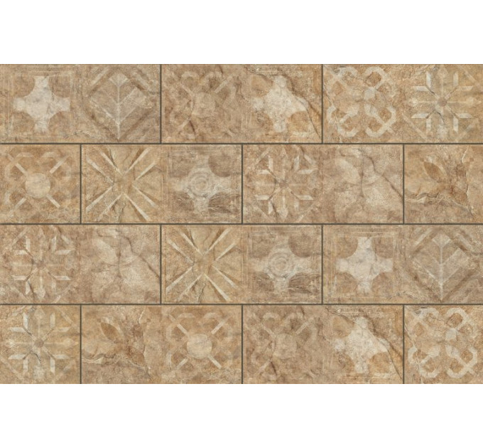 Плитка фасадна Torstone Brown Decor 148x300x9 Cerrad