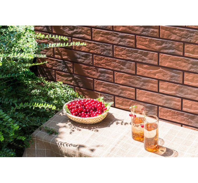 Плитка фасадна з відтінком Rot Shaded RUST 65x245x6,5 Cerrad