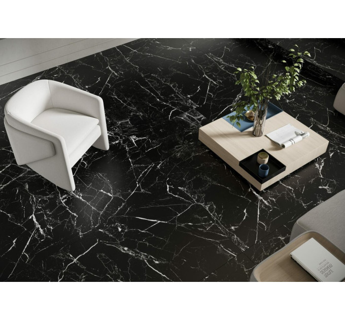Плитка керамогранітна Marmo Marocco Black RECT 797x797x8 Cerrad