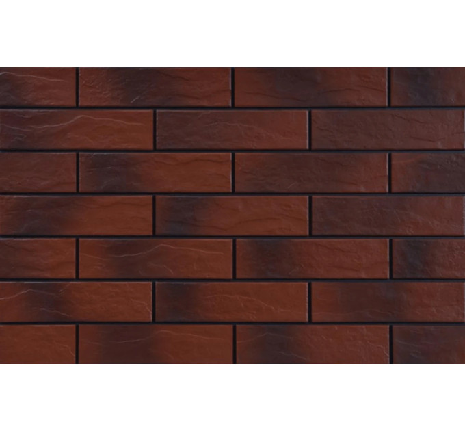 Плитка фасадна з відтінком Burgund RUST 65x245x6,5 Cerrad