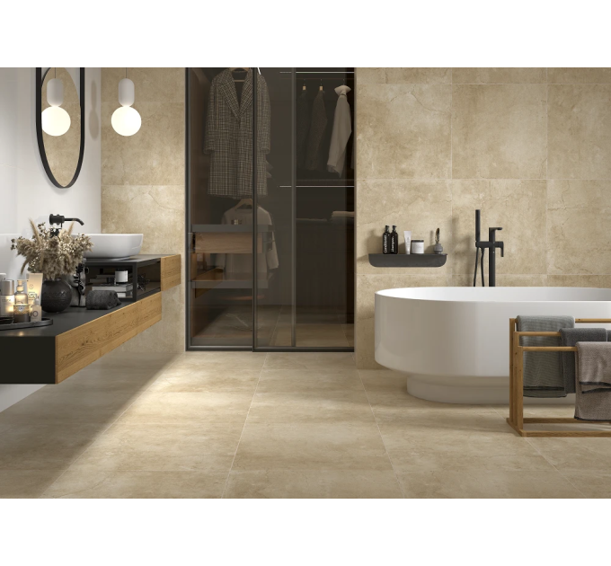 Плитка керамогранітна Terminal Beige RECT 597x597x7 Cerrad