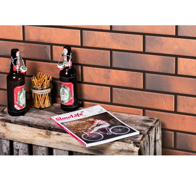 Плитка фасадна Retro Brick Chili 6,5x24,5x0,8