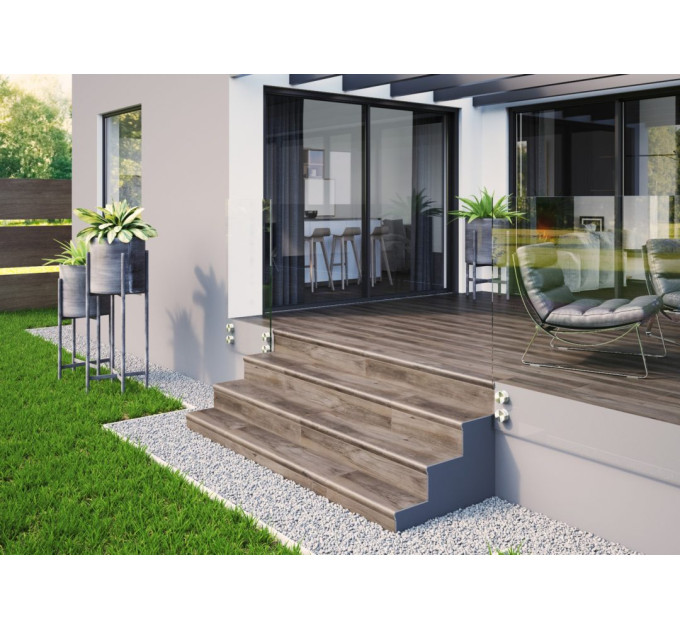 Сходинка з капіносом V-shape Mattina Grigio 320-50x1202x10 Cerrad