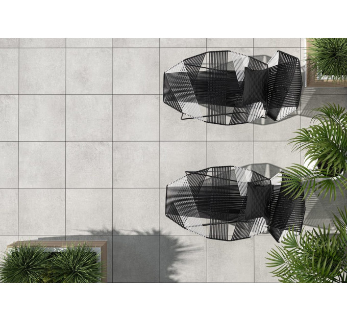 Плитка керамогранітна Stratic Grey 2.0 RECT 597x597x20 Cerrad