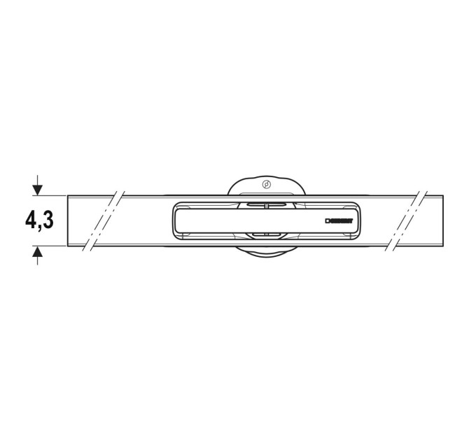 Решітка для душового каналу CleanLine 30 нержавіюча сталь L30-110 154.502.KS.1 Geberit