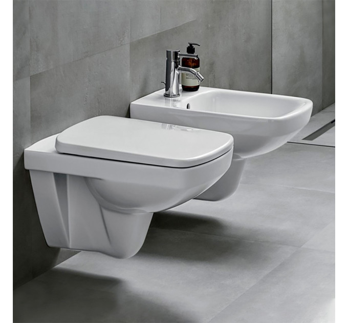 Унітаз підвісний воронкоподібний з кришкою soft-close Selnova Square 501.961.00.1 Geberit