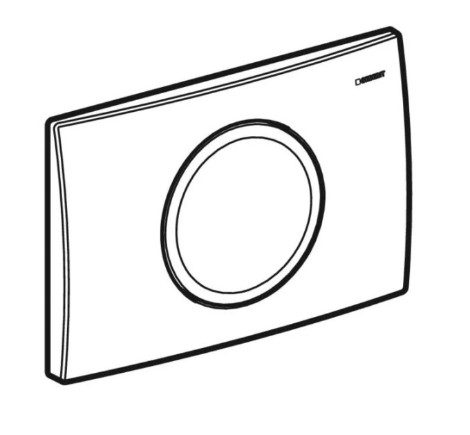 Кнопка зливу Delta15 115.109.11.1 Geberit