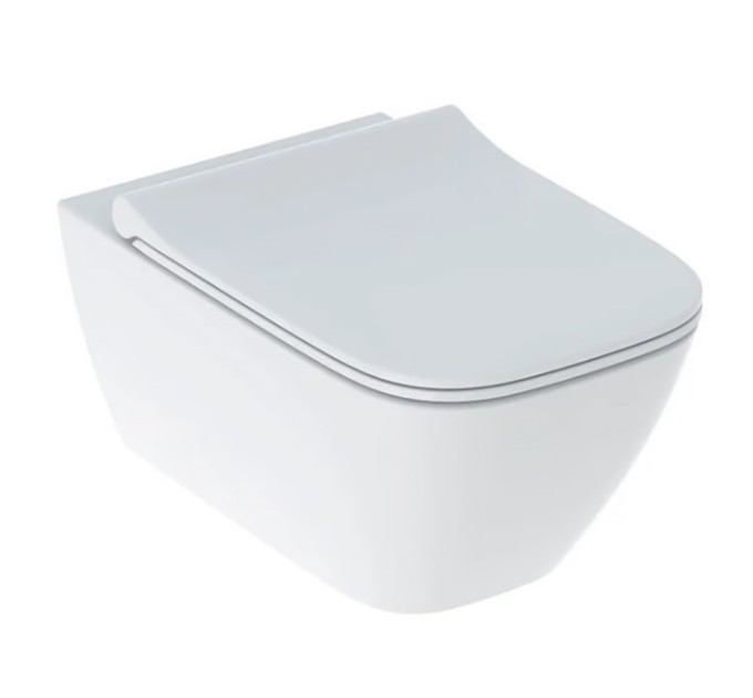 Унітаз підвісний з кришкою Smyle Square Rimfree 500.685.01.1 Geberit