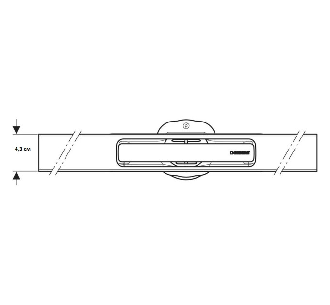 Решітка для душового каналу CleanLine 30 нержавіюча сталь L30-130 154.503.KS.1 Geberit