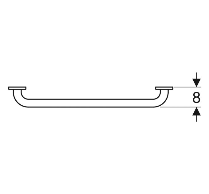 Поручень 60 см гладка поверхня LEHNEN FUNKTION (L1000601) KOLO