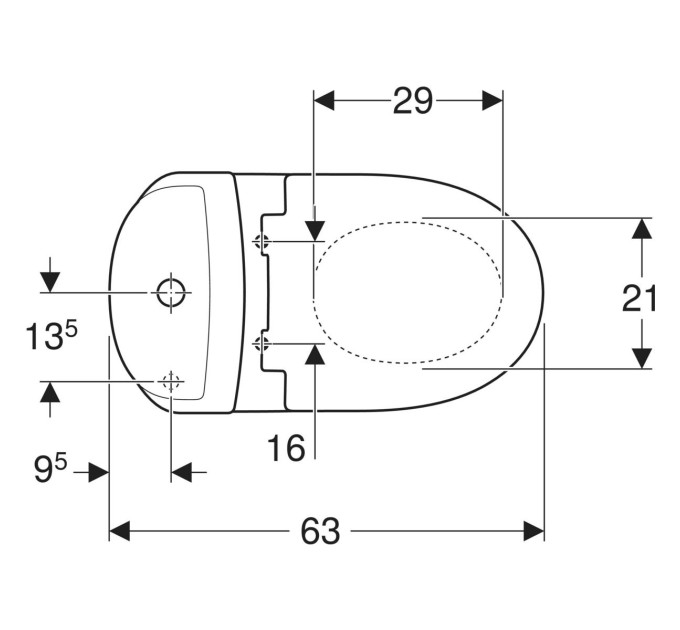 Компакт Runa з кришкою дюропласт Soft close L89208000 Kolo