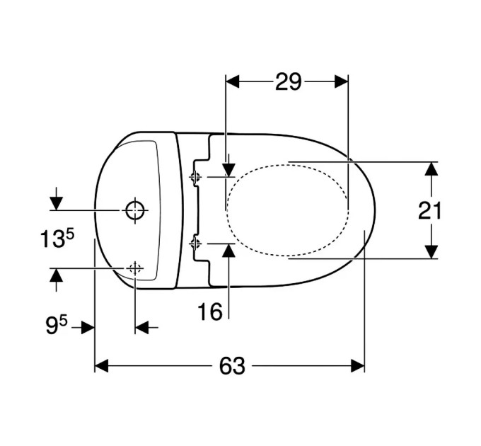 Компакт Runa з кришкою дюропласт L89206100 Kolo