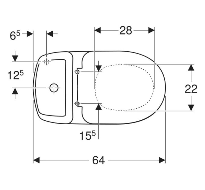 Компакт Solo з кришкою дюропласт soft-close S7921800UA Kolo