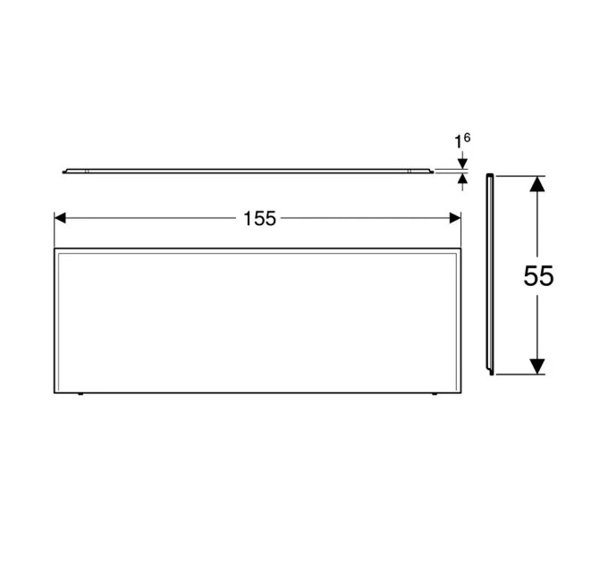 Панель для ванни фронтальна 160 UNI 2 PWP2361000 KOLO