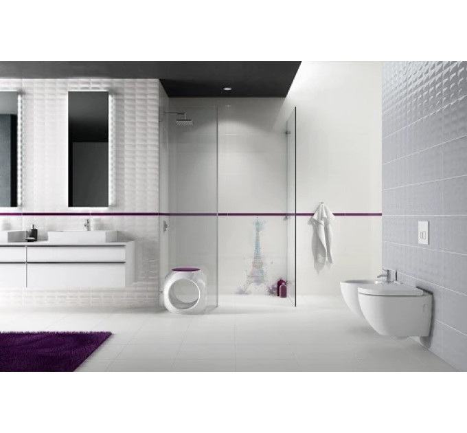 Плитка керамогранітна White Satin 420420x8 Opoczno