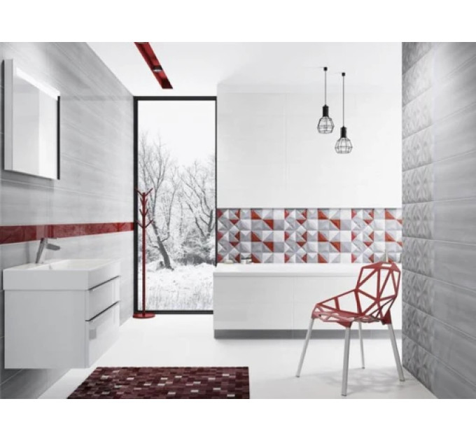 Плитка керамогранітна White Satin 420420x8 Opoczno