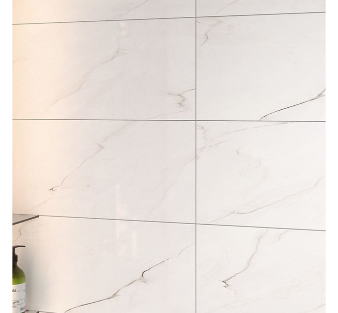 Плитка стінова Mystic White GLOSSY 297x600 Opoczno
