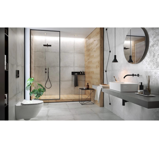 Плитка керамогранітна Stormy White 593x593x8 Opoczno