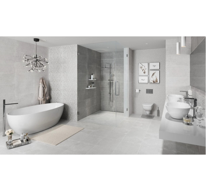 Плитка стінова Freya Light Grey 29,7x60 код 5441 Опочно