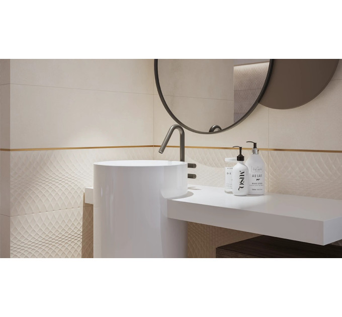 Плитка стінова Arego Touch Ivory SATIN 29x89 код 1330 Опочно
