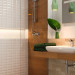 Плитка стінова White GLOSSY 25x75 код 3114 Опочно