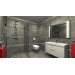 Плитка керамогранітна Newstone Graphite 598x1198x8 Opoczno