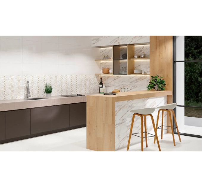 Плитка стінова Luna Gold STR 297x600 Opoczno