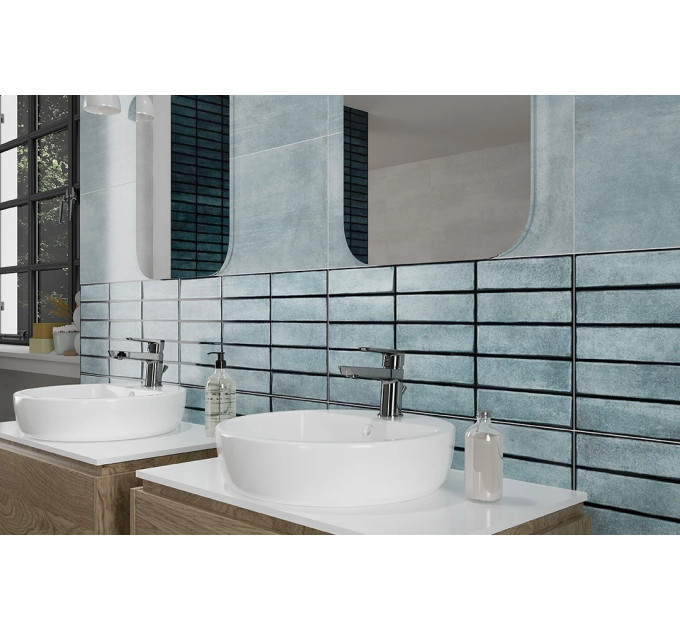 Плитка стінова Fransua Mint GLOSSY STR 29,7x60 код 1923 Опочно