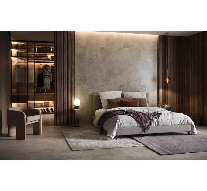 Плитка керамогранітна Pure Stone Light Grey MAT 595x1200x10 Opoczno
