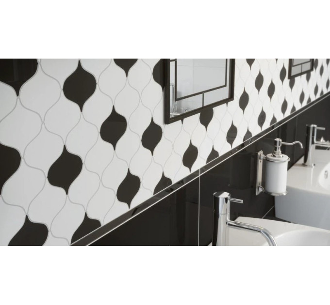 Плитка стінова PS901 Black GLOSSY 29x89 код 1441 Опочно