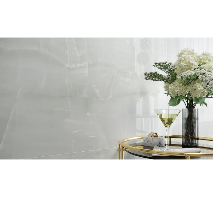 Плитка керамогранітна Brave Onyx White POL 598x1198x8 Opoczno