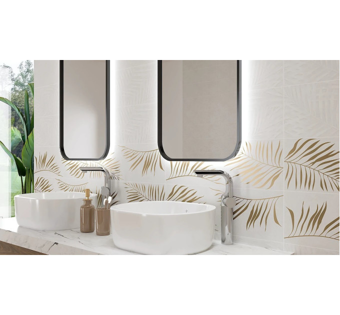 Плитка стінова Dixie White Deco SATIN 200x600x8,5 Opoczno
