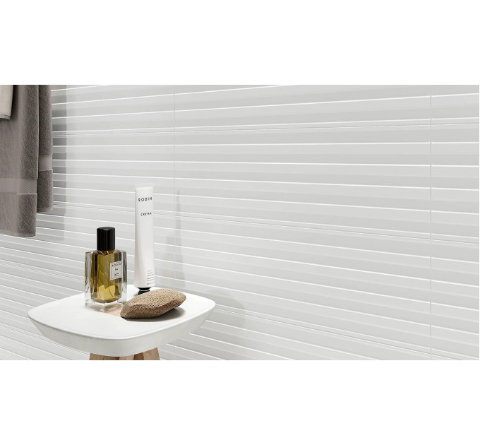 Плитка стінова White Lines SATIN STR 20x60 код 1213 Опочно
