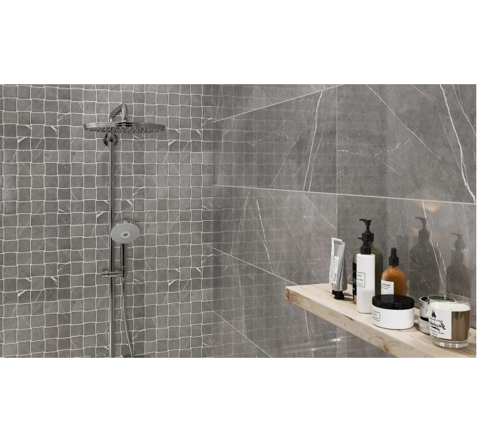Плитка стінова Beatris Grey 29,7x60 код 5403 Опочно