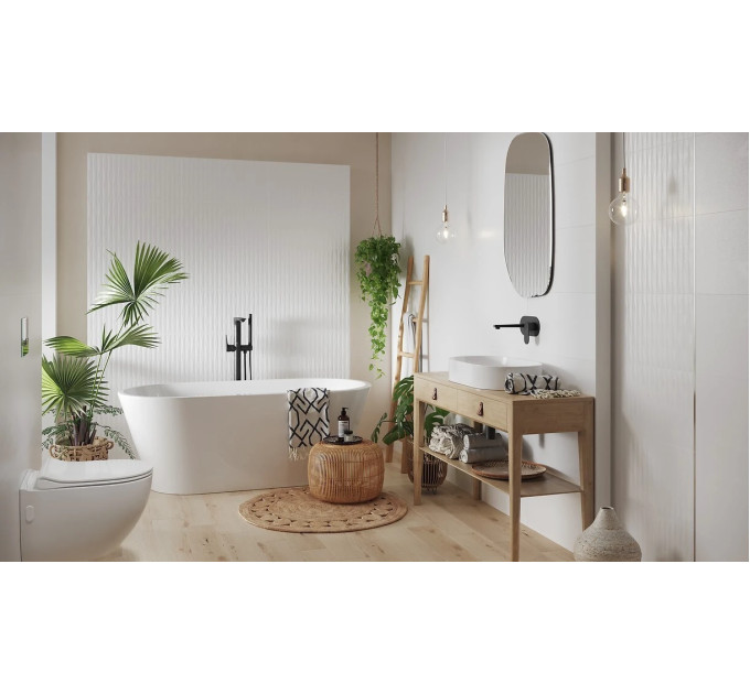 Плитка стінова Parmina White Micro RECT STR 298x598 Opoczno