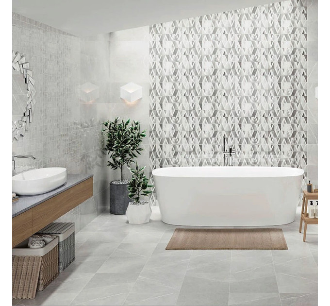 Плитка стінова Beatris Light Grey 29,7x60 код 5526 Опочно