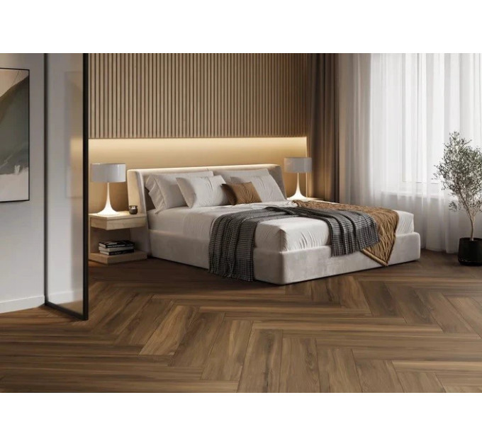 Плитка керамогранітна Prettywood Chocolate RECT STR 198x1198x8 Paradyz