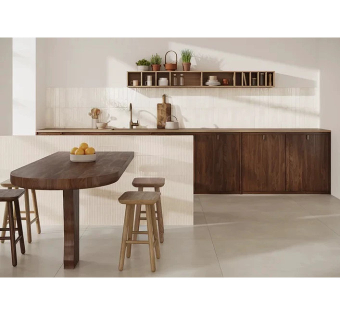Плитка стінова Monpelli White Mix Cegielka STR Блиск 65x298 Paradyz
