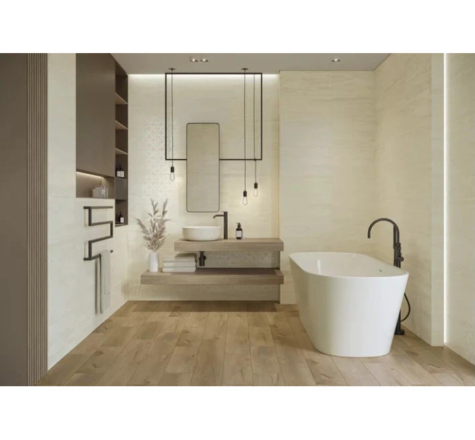 Плитка керамогранітна Flywood Crema STR 200x600x8 Paradyz