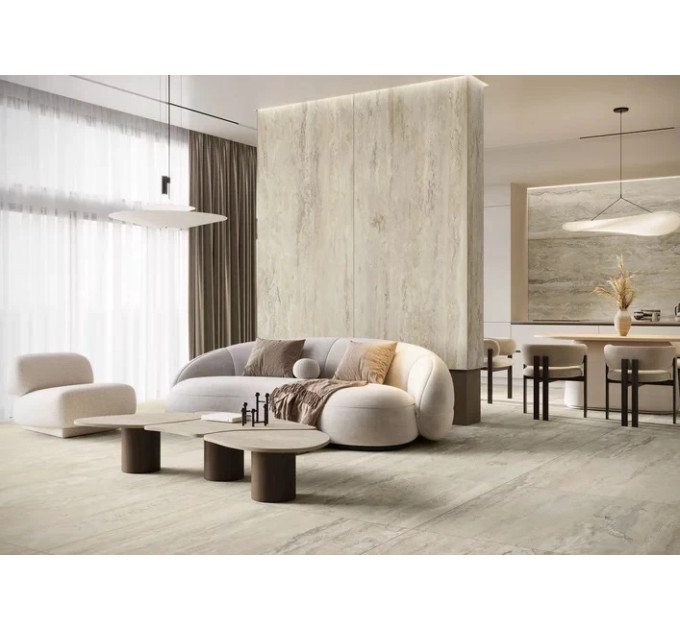 Плитка керамогранітна Infinity Crema SZKL RECT MAT 598x1198 Paradyz